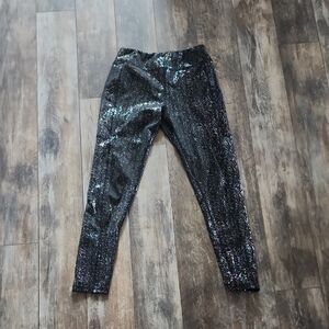Shimmering Black Leggings